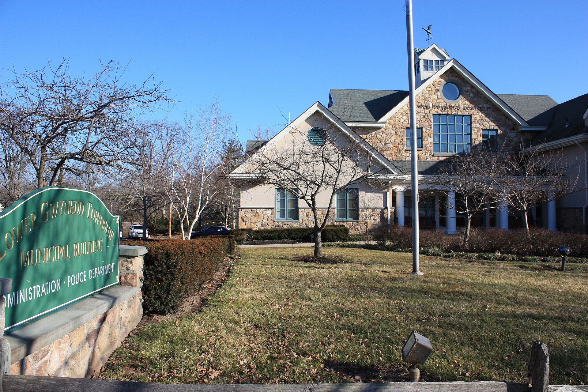 Historic stone architecture in Lower Gwynedd Township, Montgomery County, Pennsylvania