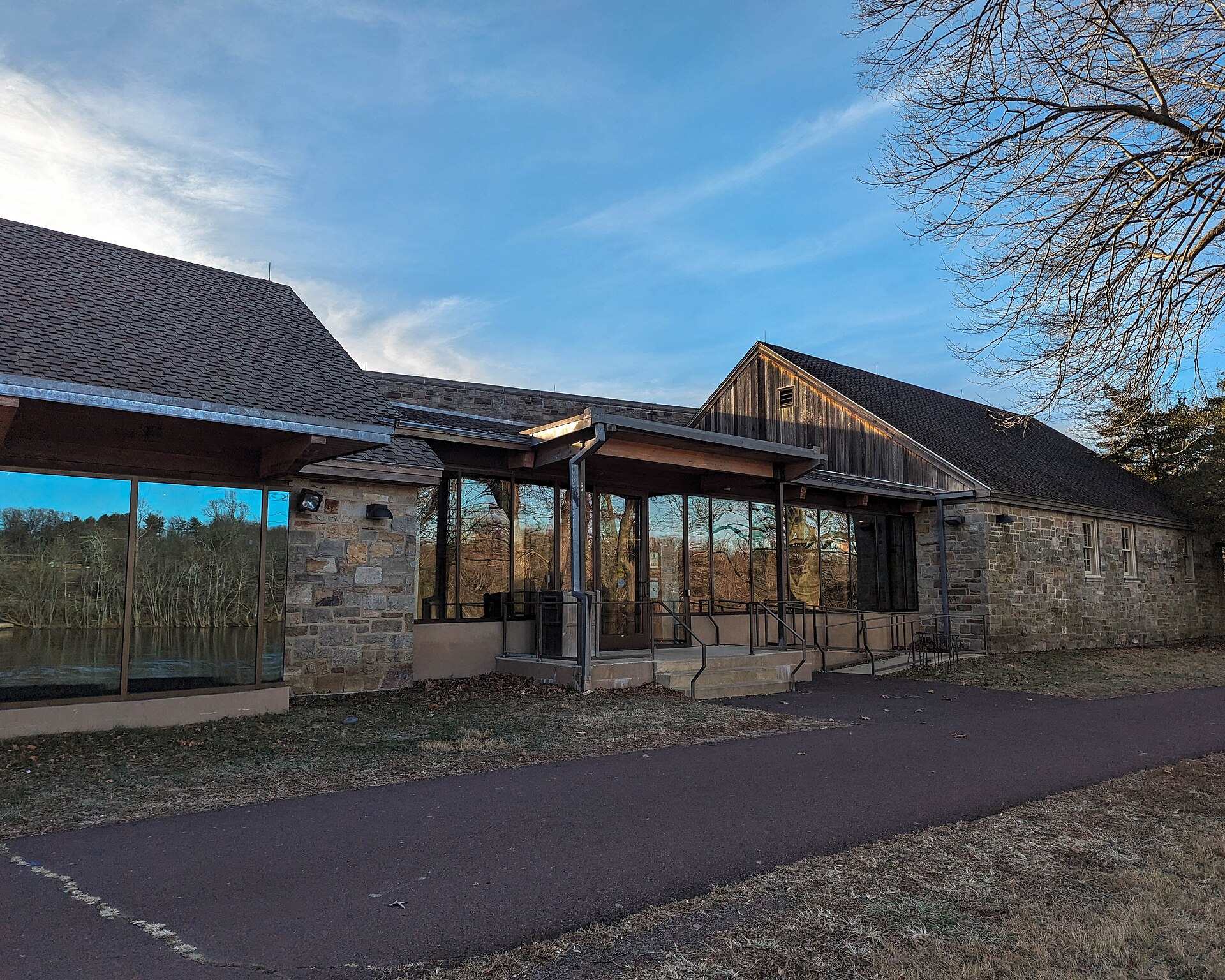 Washington Crossing Historic Park visitor center in Upper Makefield Township, Bucks County, Pennsylvania