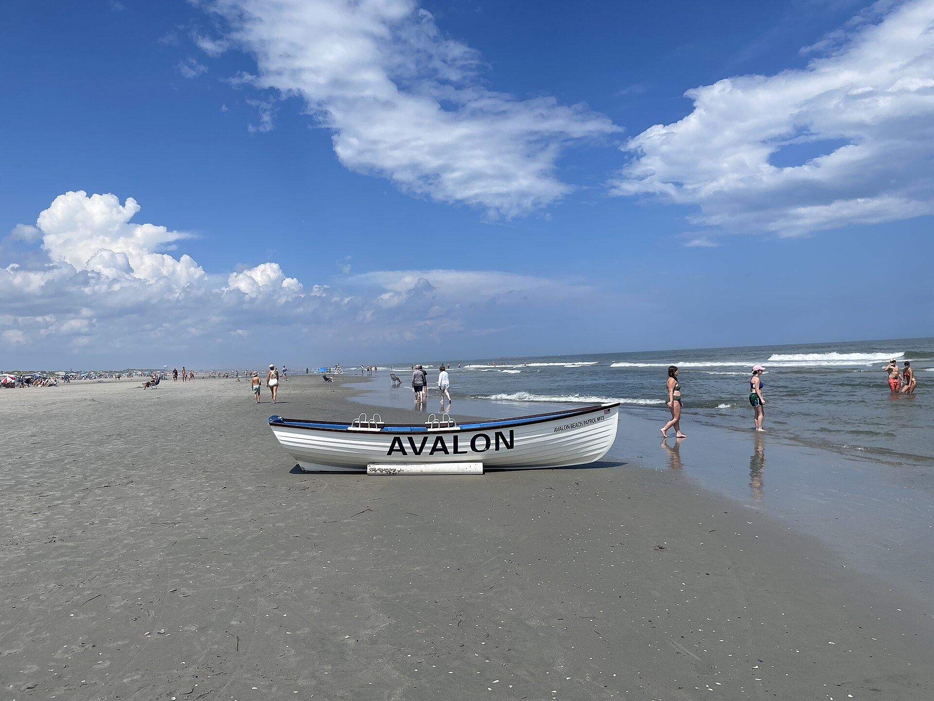 South Jersey shore beachfront and dunes